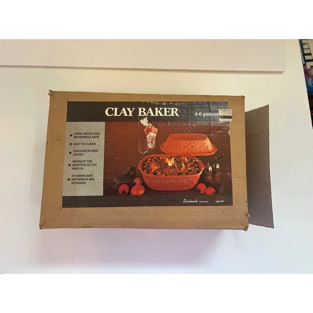Scheurich West Germany Clay Baker 847 Terracotta Roaster 4-6 Person‎ Oven Proof